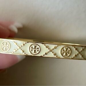 Tory Burch Icon T Monogram Hinge Bracelet